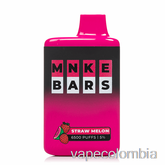 Vape Recargable Mnke Bars 6500 Desechables Melón De Paja